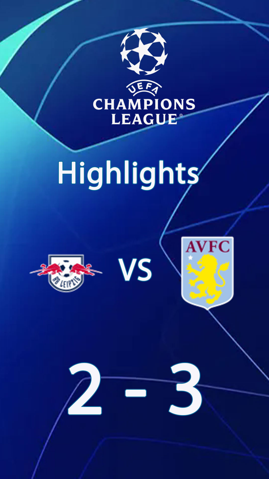 RB Leipzig 2-3 Aston Villa | Highlight Champions League 24/25