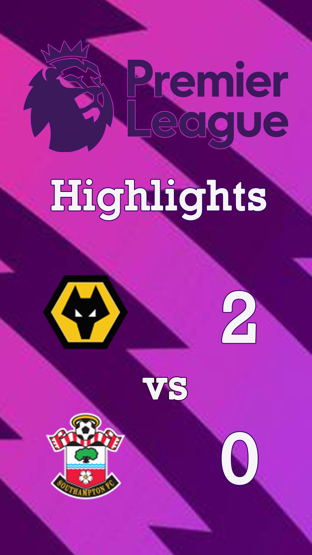 Wolverhampton Wanderers 2 - 0 Southampton : Highlight Premier League 24/25